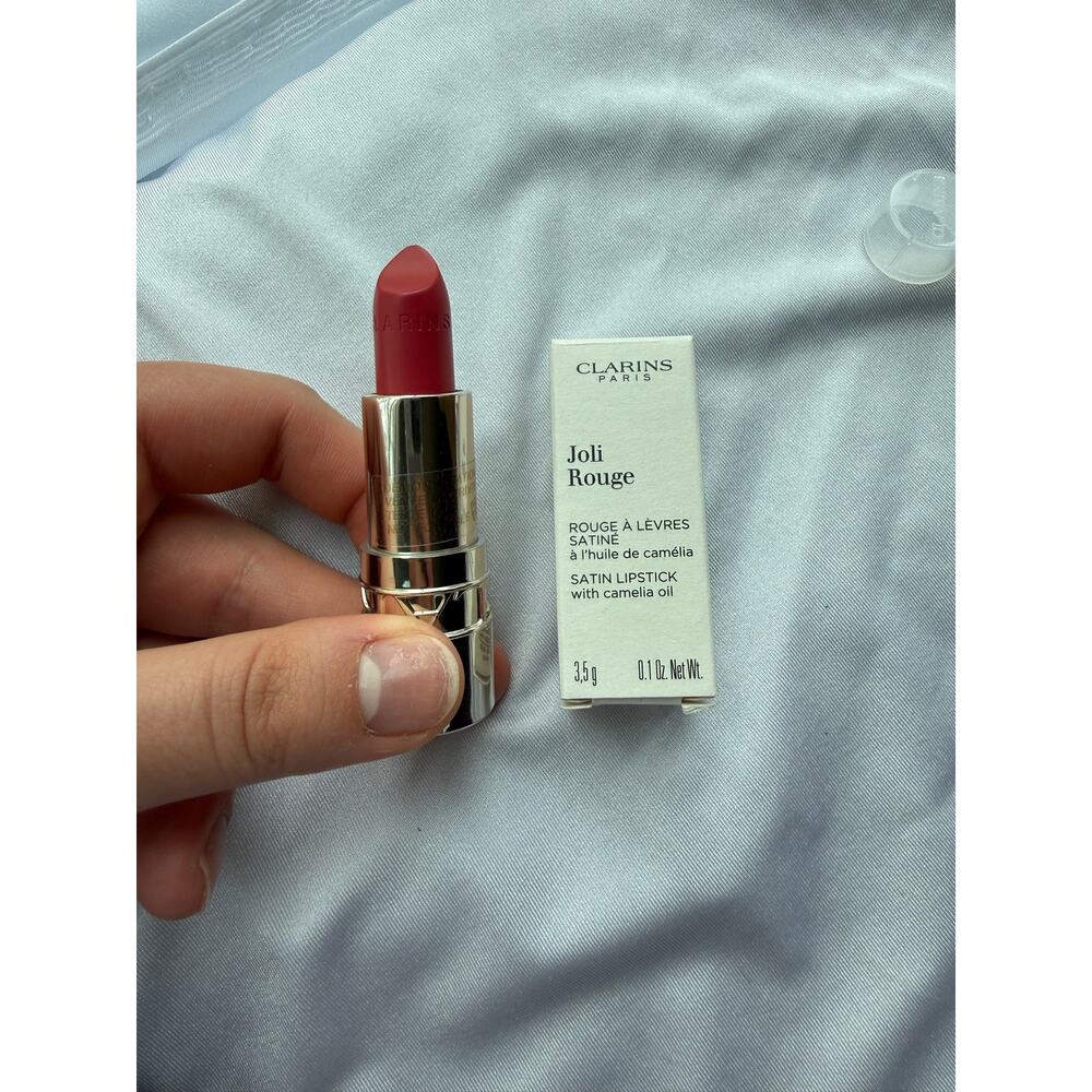 Clarins Joli Rouge Satin Lipstick 768 Strawberry 3.5g NEW